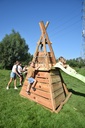 TIPI MET DUBBELE SCHOMMEL