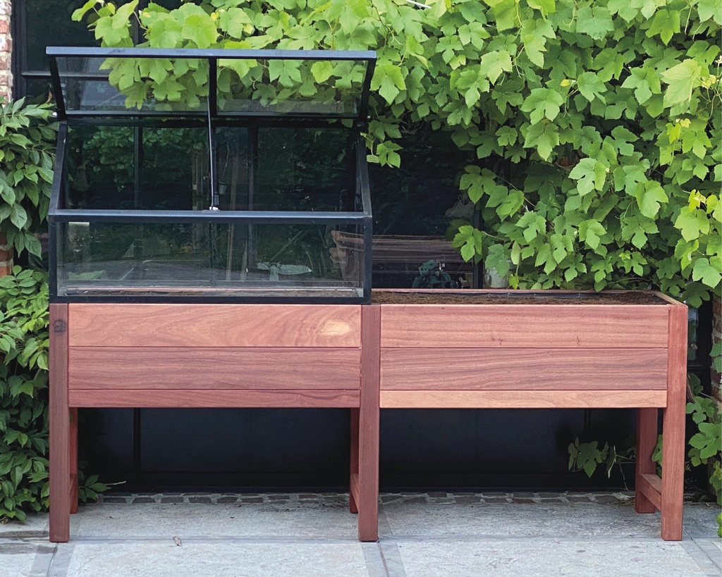 POTAGER SUR TABLE PADOUK