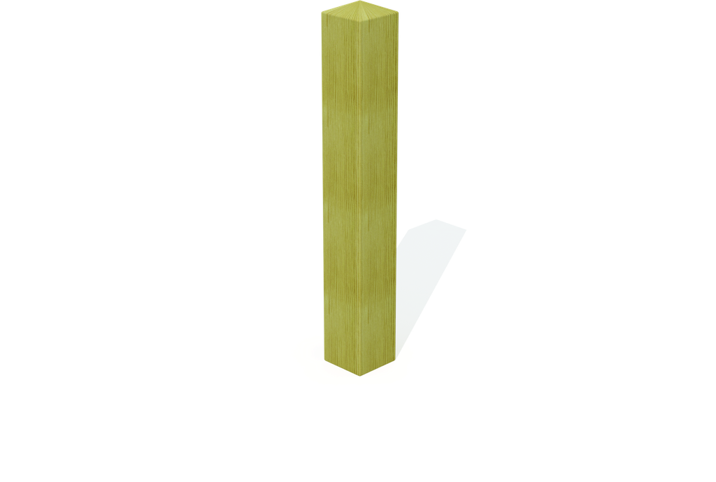 BORNE FIXES PIN 120CM (14X14CM) - 2 ENTAILLES