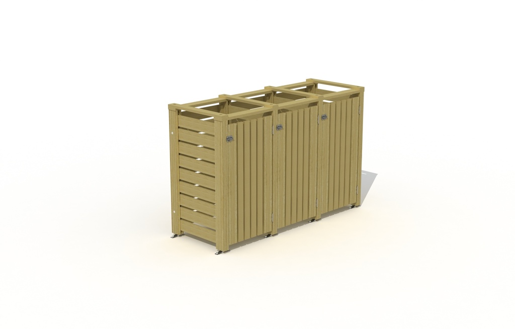 CACHE POUBELLE EXCLUSIVE SANS TOIT 122X181X71CM