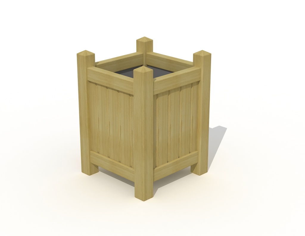 BAC A FLEURS ASSEMBLE A TENON MORTAISE PIN 50X50X70CM