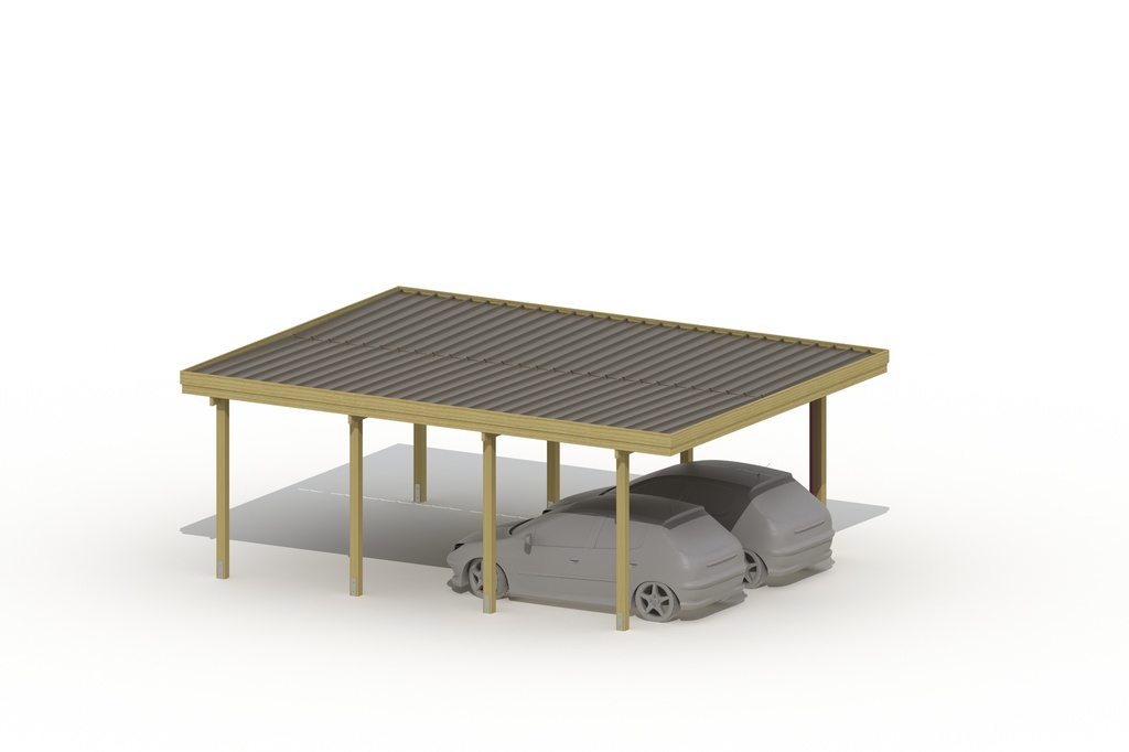 CARPORT 710X545CM - STAAL