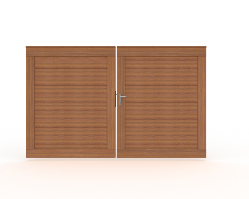 DELUXE POORT HORIZONTAAL PADOUK 182X300CM