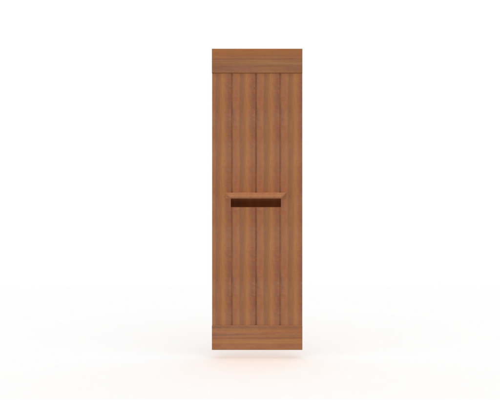 DELUXE PANNEAU VERTICAL PADOUK BOITE AUX LETTRES 180X54CM