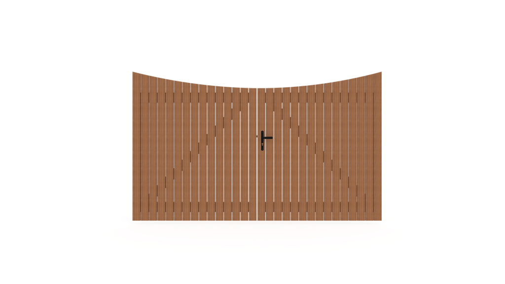 PARK POORT VERTICAAL PADOUK 180/160X300CM