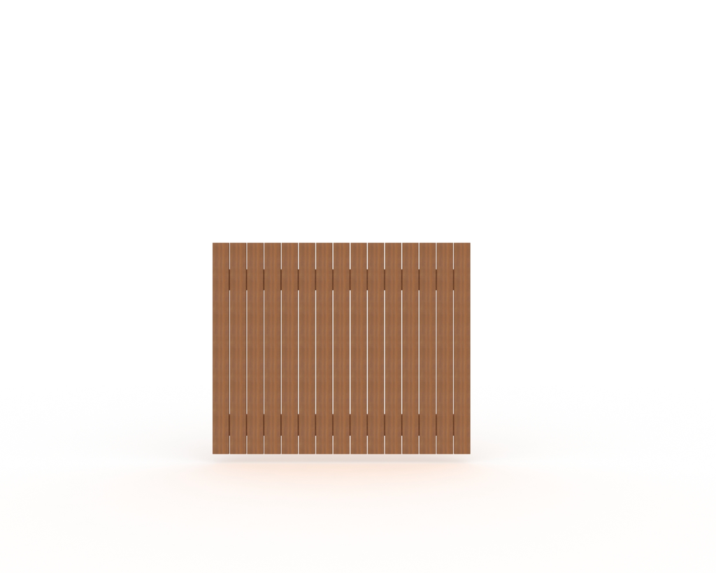 PARK PANNEAU FIXE VERTICAL PADOUK 120X150CM