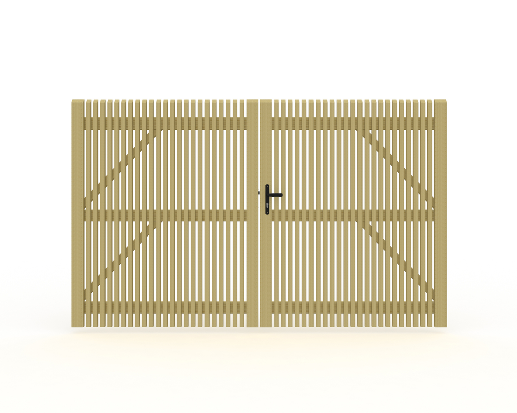 PATIO PORTAIL VERTICALE PIN 180X300CM