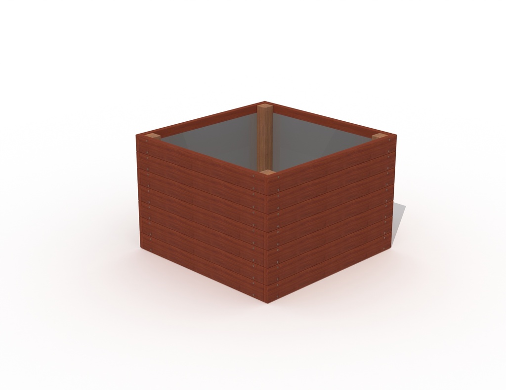QUADRO BLOEMBAK HARDHOUT 100X100X67CM