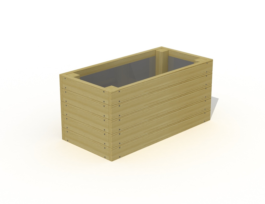 QUADRO BLOEMBAK RNG 100X50X48CM - BOUWPAKKET