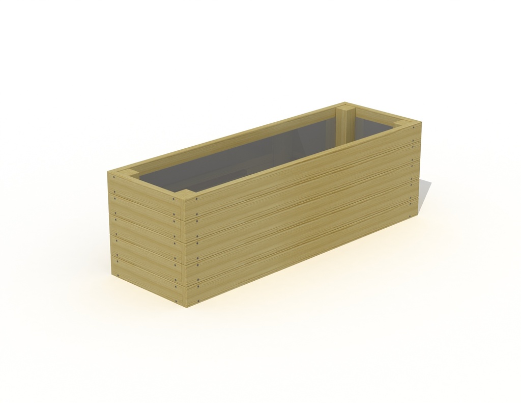 QUADRO BLOEMBAK RNG 150X50X48CM - BOUWPAKKET