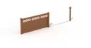PORTAIL COULISSANT DECO RAIL 410/450 COLONNES