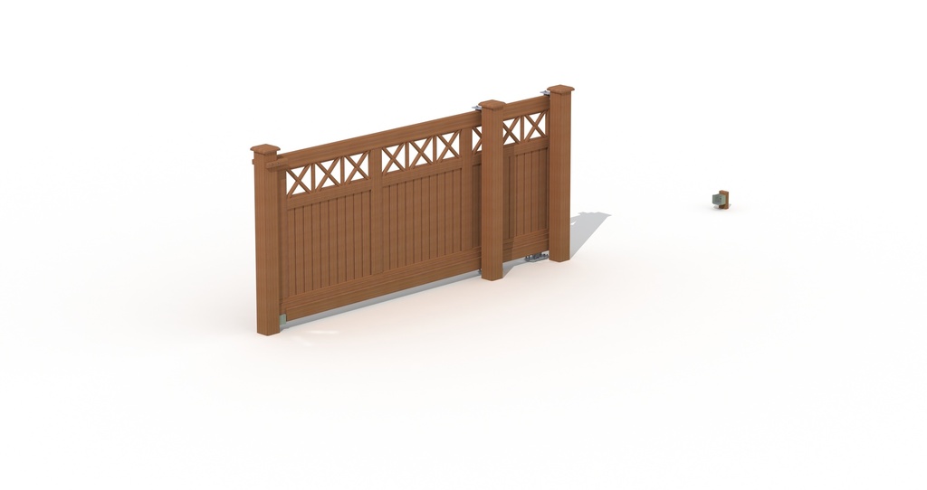 PORTAIL COULISSANT DECO AUTOPORTANT 310/450 COLONNES
