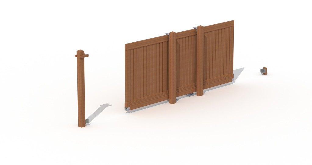 PORTAIL COULISSANT HAUT AUTOPORTANT 310/450 POTEAUX