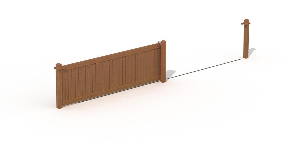 PORTAIL COULISSANT BAS RAIL 440/480 COLONNES
