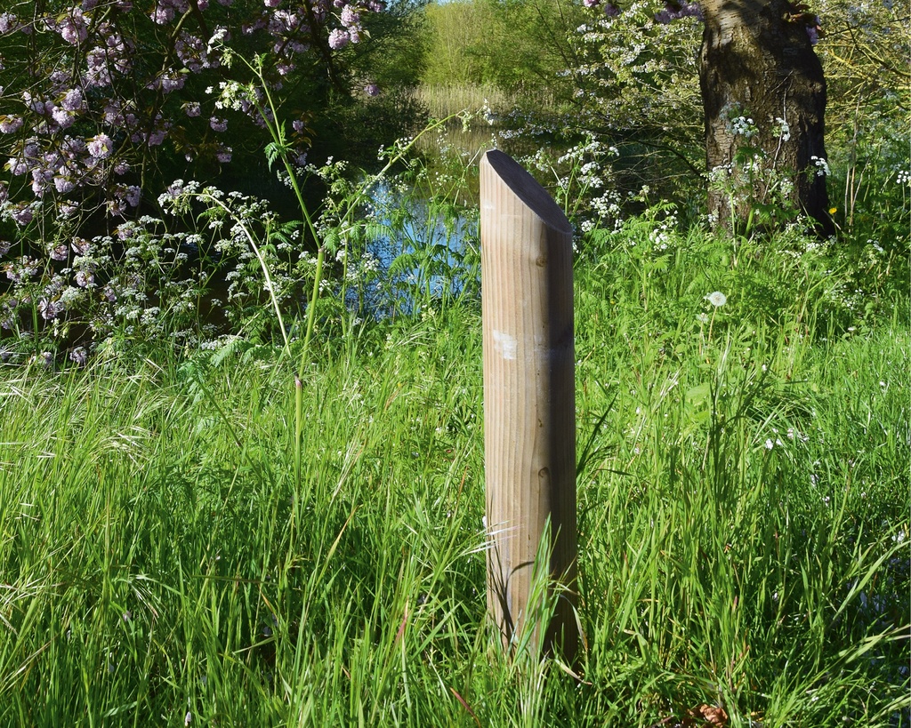 BORNE RONDE BISEAUTÉE 120CM DIAM 12CM