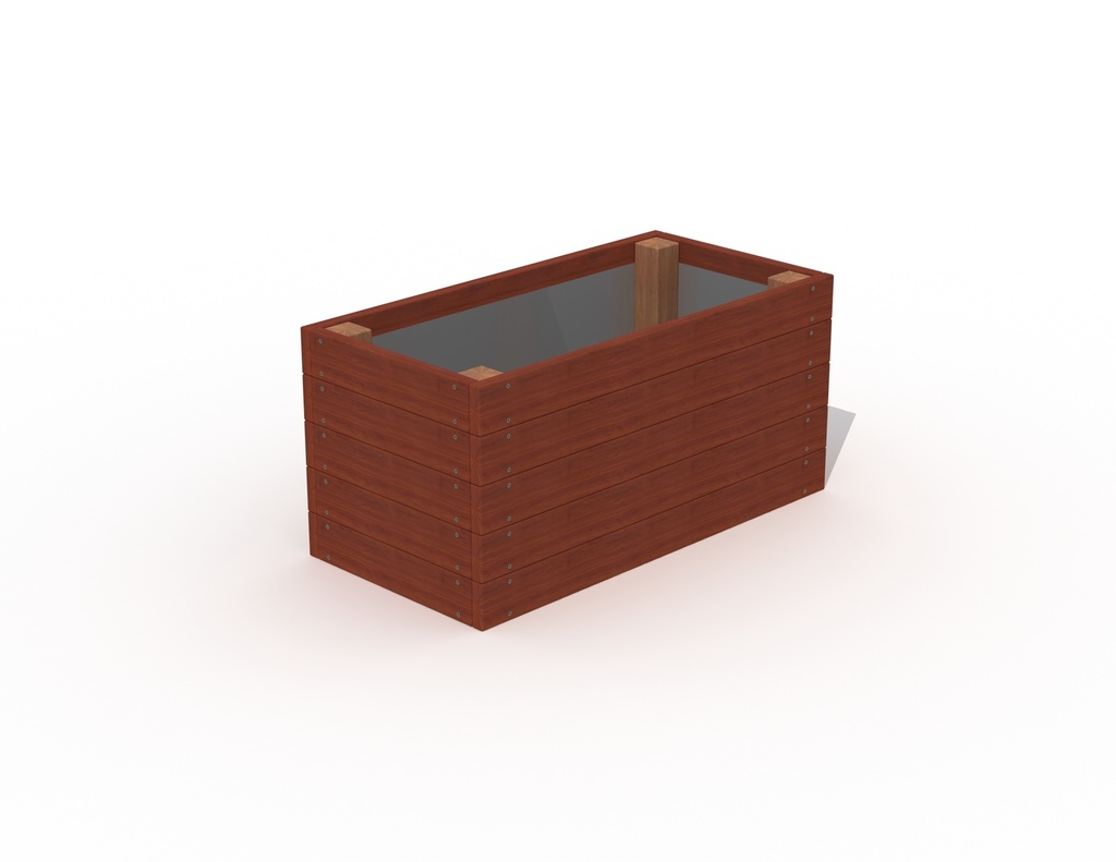 QUADRO BLOEMBAK HARDHOUT 100X50X50CM