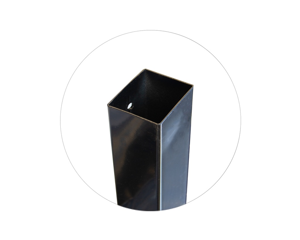 Poteau carré 6/6cm pour plaque de béton (NYLOFOR)  – 220cm
