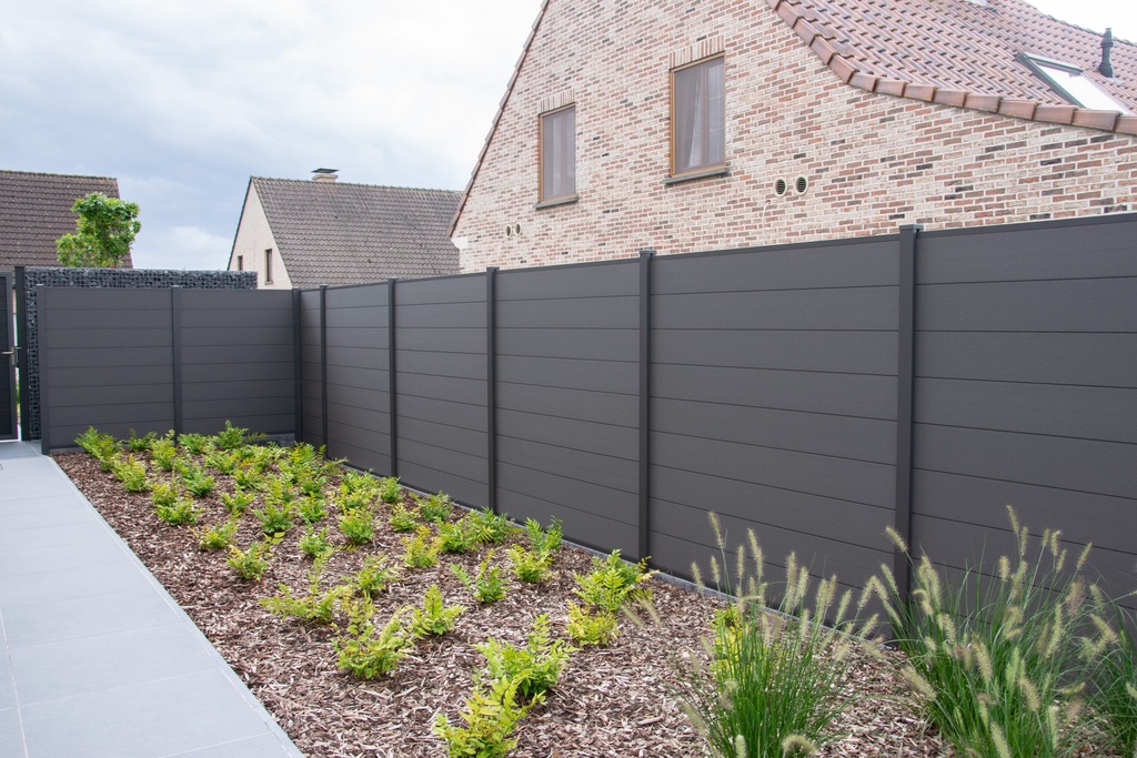 [1882*] PLANCHE MASSIVE COMPOSITE 20.8X212MM - 180CM - ANTHRACITE