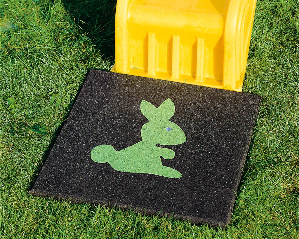 [0836*] RUBBERTEGEL ZWART 60X60X2.5CM