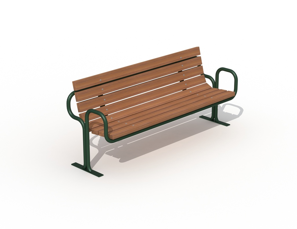 [P830*] BANC PARIS  BOIS TROPICAL