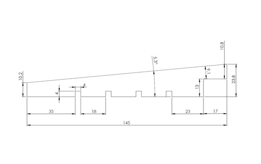 [24145OPG] OVERLAPPLANCHET RNG 24X145 MM